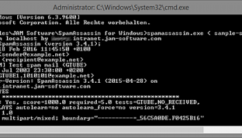SpamAssassin for Windows screenshot