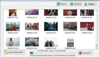 Erased Digital Pictures Recovery Tool screenshot