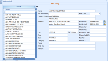 Full Customize Address Book screenshot