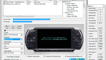 MediaCoder PSP Edition x64 screenshot