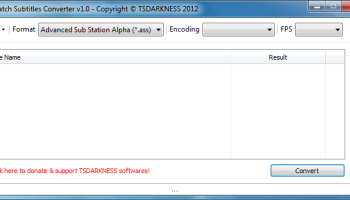 Batch Subtitles Converter screenshot