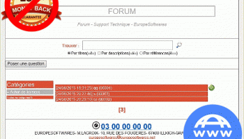 EuropeSoftwares WebForum screenshot