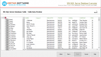 MSSQL Database Converter screenshot