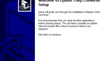 Epubor Chirp Converter screenshot