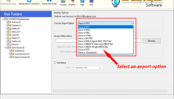 Enstella IMAP Backup and Migration Tool screenshot