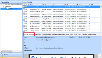 Thunderbird MBOX File to PDF screenshot