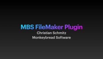 MBS FileMaker Plugin screenshot