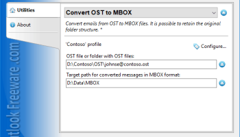 Convert OST to MBOX for Outlook screenshot