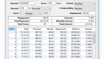 Loan Calc screenshot