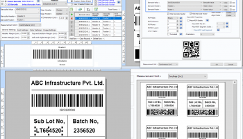 Industrial Barcode Label Maker Software screenshot