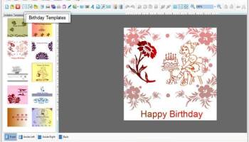 Birthday Card Designer Program screenshot