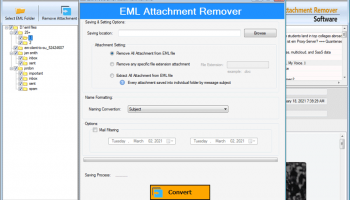 eSoftTools EML Attachment Remover screenshot