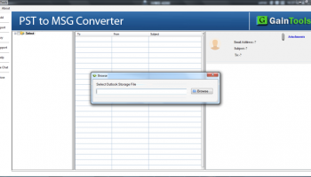 GainTools PST to MSG Converter screenshot