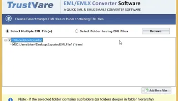 TrustVare EML to MBOX Converter screenshot