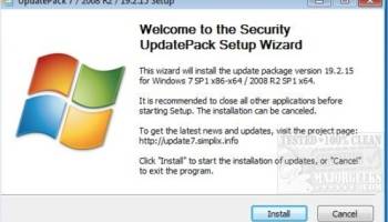 Simplix UpdatePack 7 / 2008 R2 screenshot