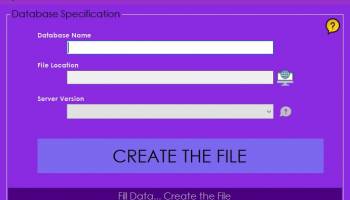 SQL File Generator screenshot