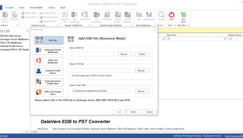 Datavare EDB to PST Converter screenshot