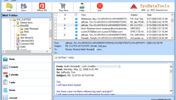 SysData OST Conversion Tool screenshot