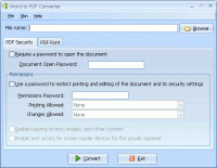 PDFArea Word to PDF Converter screenshot