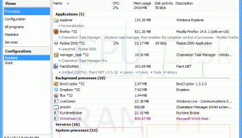 Chameleon Task Manager Lite screenshot