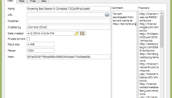 Torrent File Editor screenshot