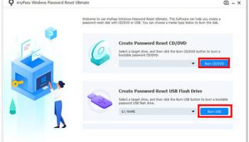 imyPass Windows Password Reset Standard screenshot