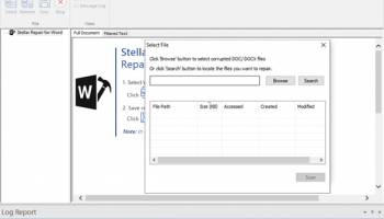 Stellar Repair for Word screenshot