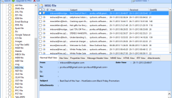 Free MSG File Reader screenshot