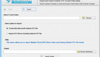 Softaken vCard Export Import screenshot