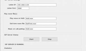 VaxVoIP SIP Server SDK screenshot