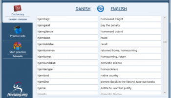 Freelang Dictionary screenshot