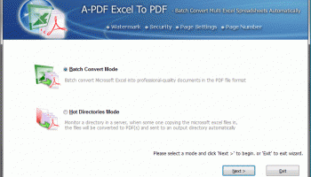 A-PDF Excel to PDF screenshot