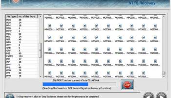 NTFS Hard Disk Recovery Software screenshot