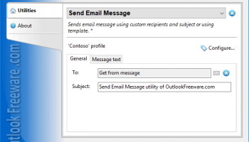 Send Email Message screenshot