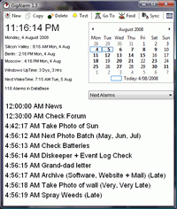 GigAlarm screenshot