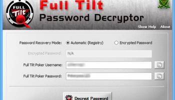 Full Tilt Password Decryptor screenshot