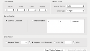 Free Auto Clicker for Mac screenshot
