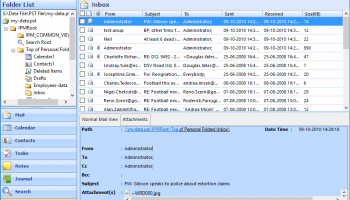 Convert Outlook PST File to PDF screenshot