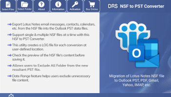 MigrateEmails NSF to PST Converter screenshot