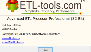 Advanced ETL Processor Professional screenshot