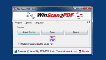 WinScan2PDF screenshot