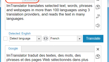 Google Translate for Opera screenshot