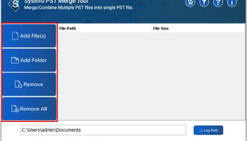 PST Merge Tool screenshot