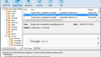 Lotus Notes to Outlook Migration screenshot