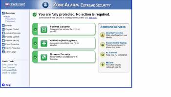 ZoneAlarm Extreme Security 2012 screenshot