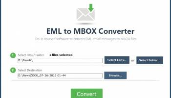 ZOOK EML to MBOX Converter screenshot