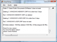 EraseTemp screenshot