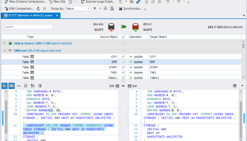 dbForge Schema Compare for Oracle screenshot