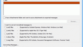 Convert Incredimail Emails screenshot