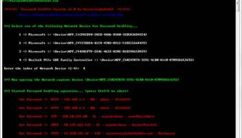 Password Sniffer Console screenshot